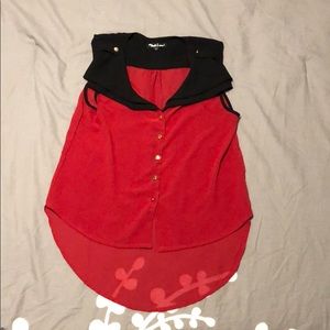 Sleeveless Chiffon Top